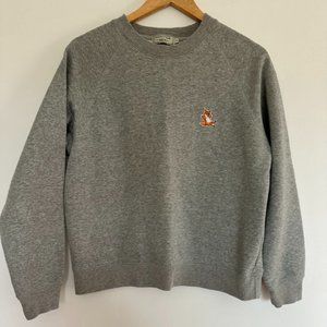 MAISON KITSUNE Chill Fox Crewneck Sweatshirt Small